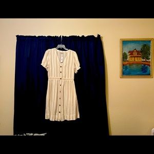 Ann Taylor Loft summer linen mid length